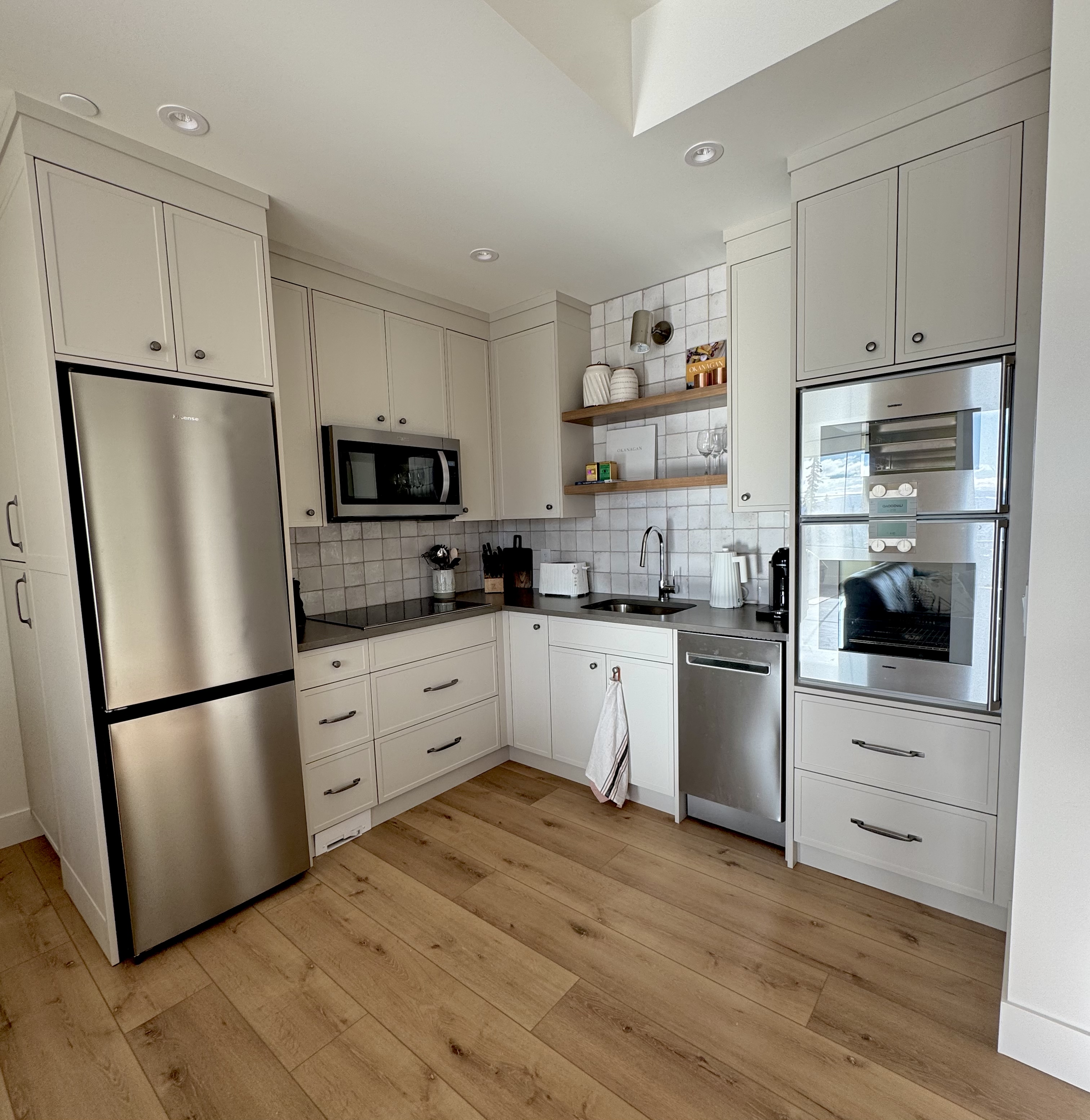 Kitchen with stainless appliances